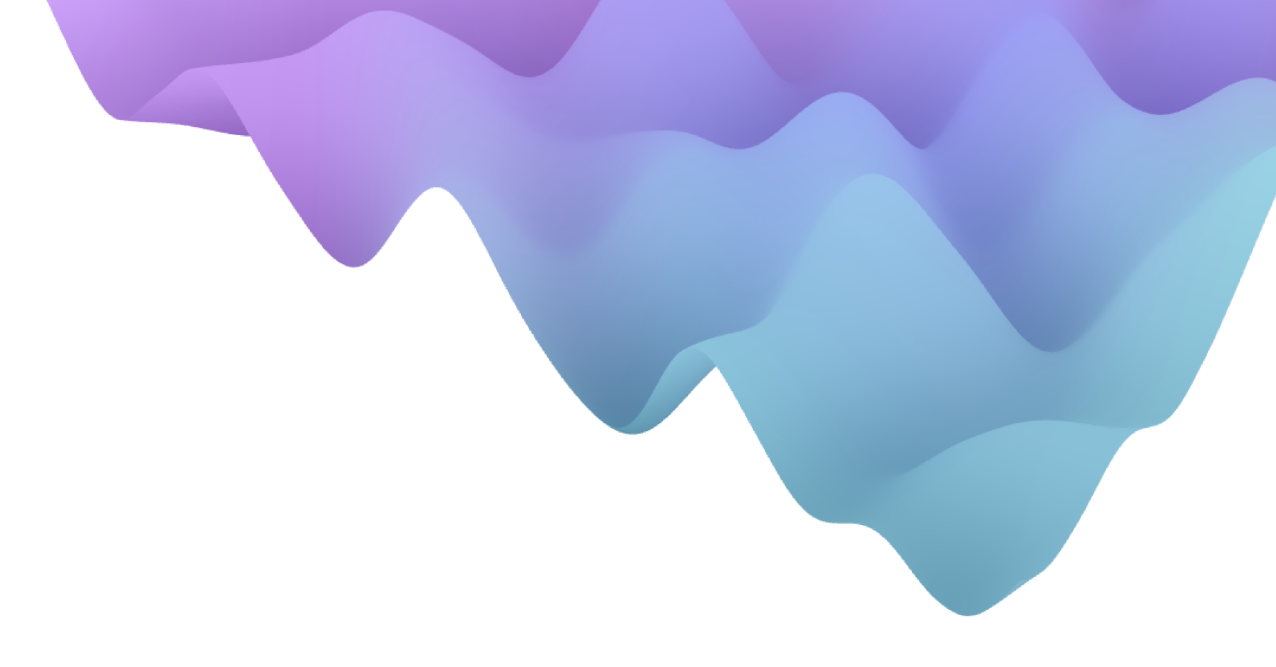 a blue and purple wave on a transparent background